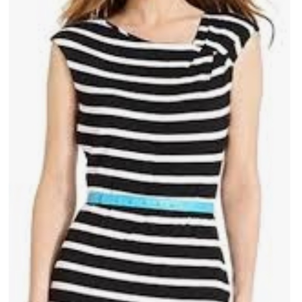 Calvin Kline Black and White Casual Dress SIZE 6